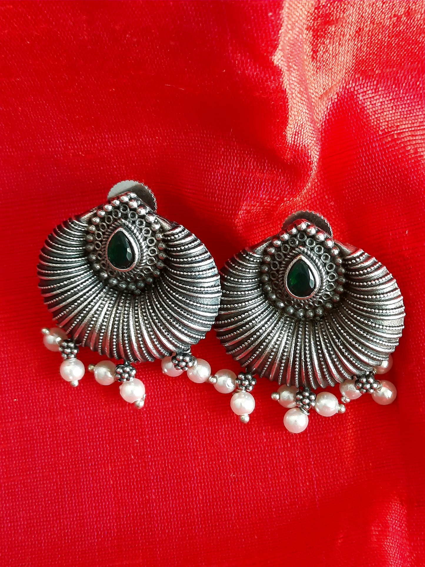 Priyanka Pink n Pearl Earrings