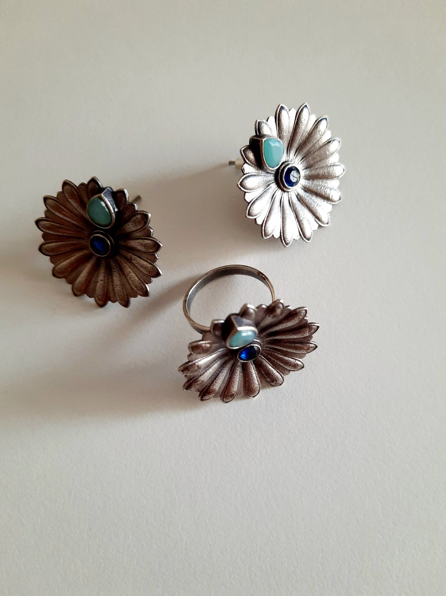 Bianca Blue-Beauty Earrings Set
