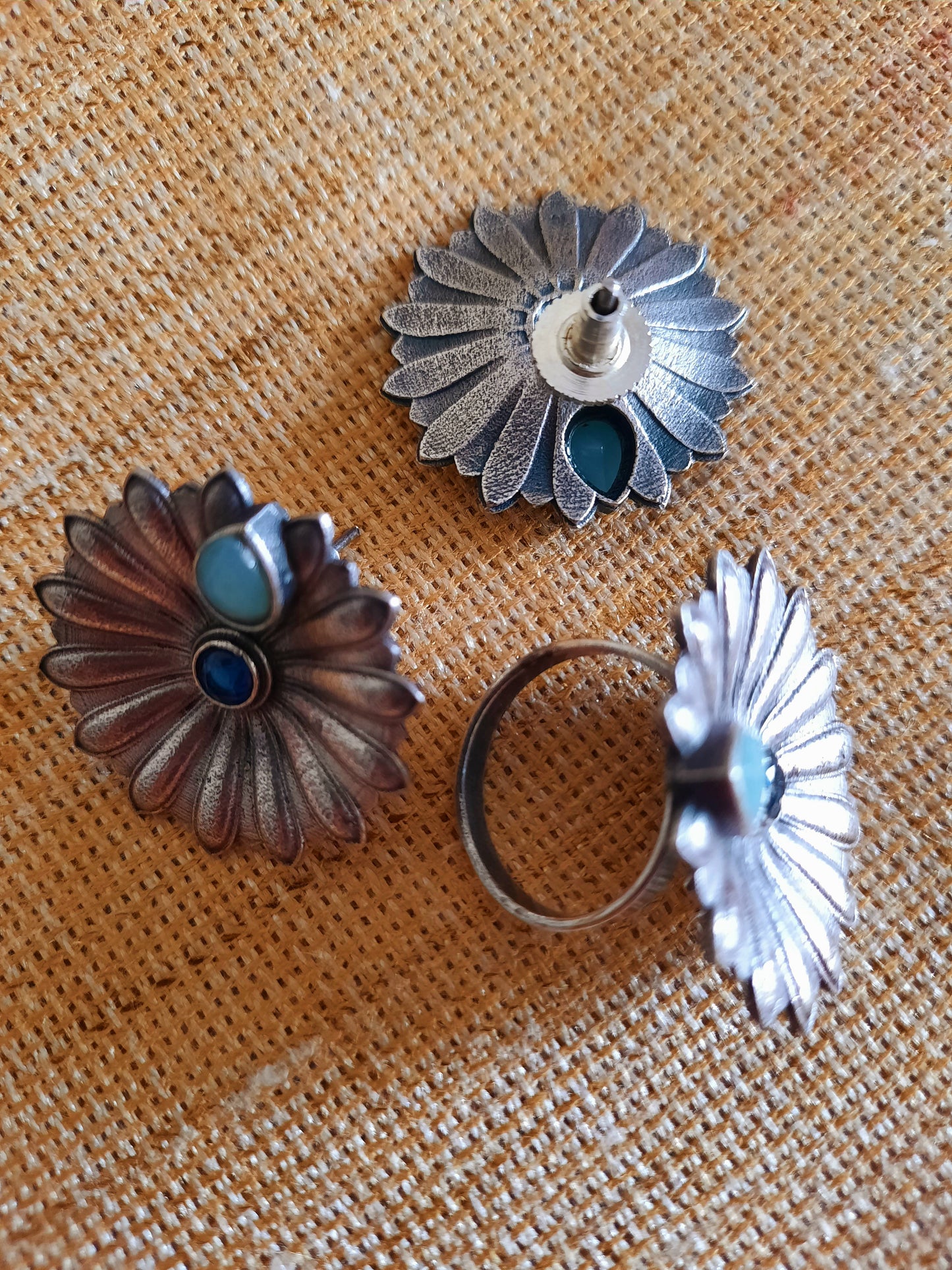 Bianca Blue-Beauty Earrings Set