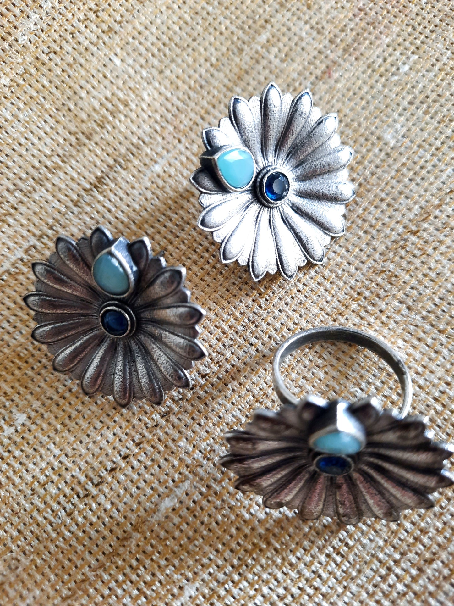 Bianca Blue-Beauty Earrings Set
