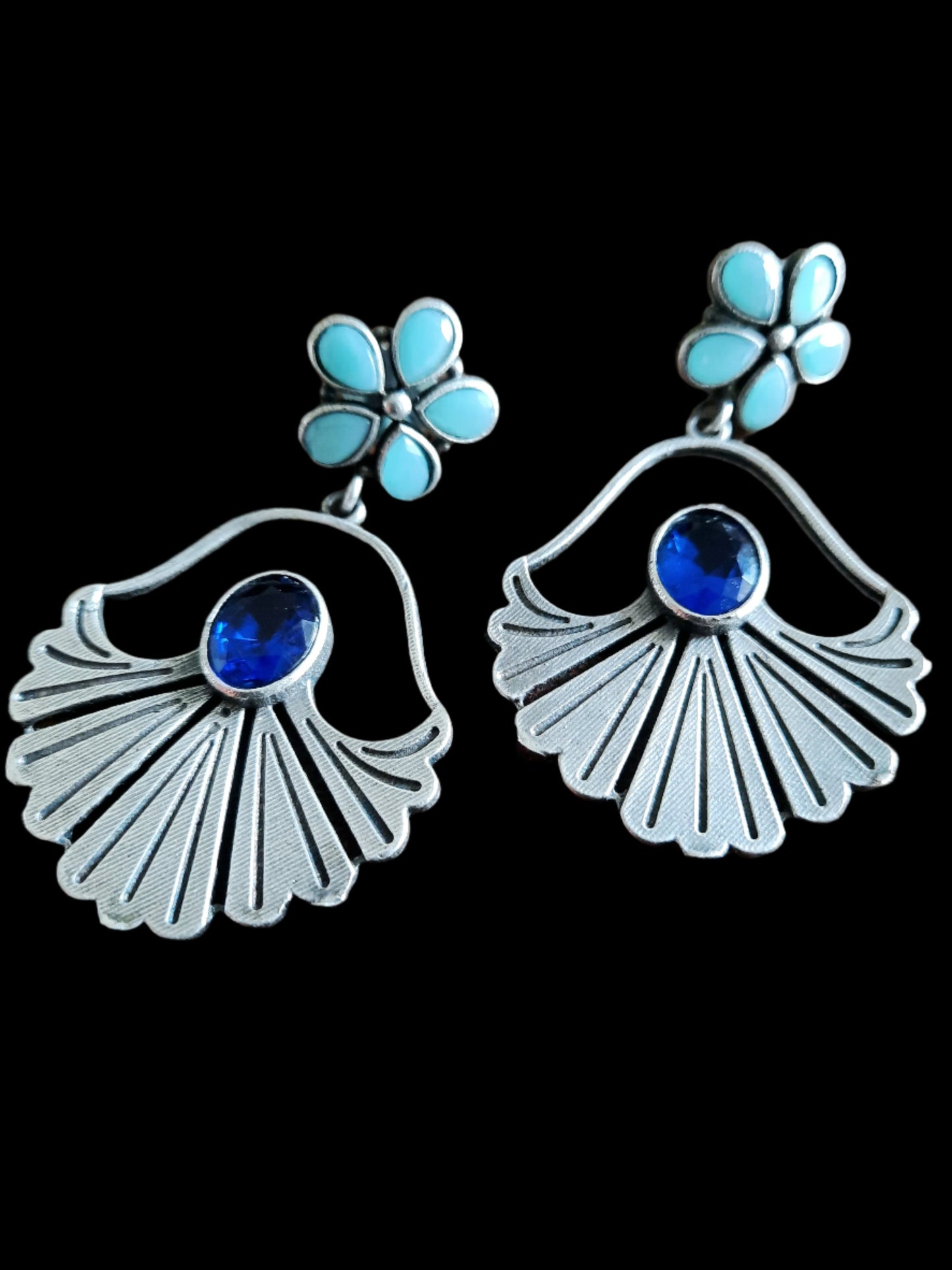 Fiona Blue Earrings