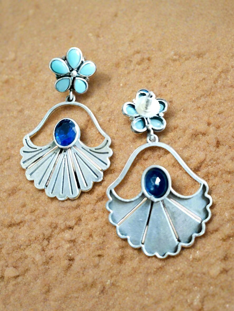 Fiona Blue Earrings