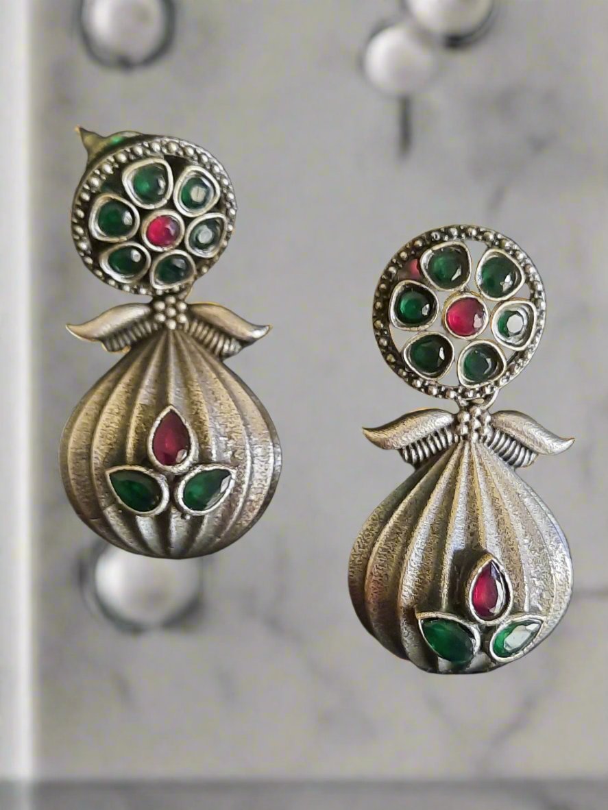 Clara Green-n-Pink Earrings
