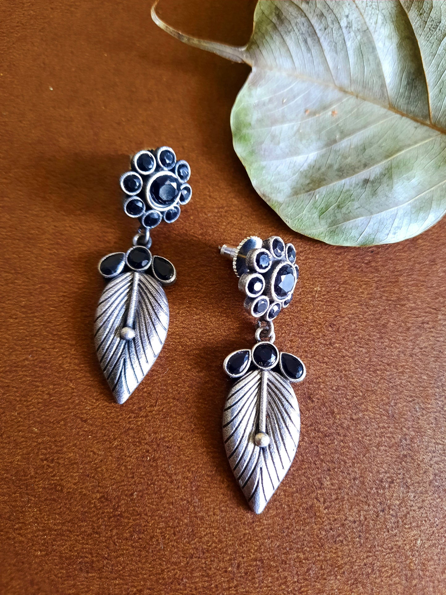 Gianna Black Earrings