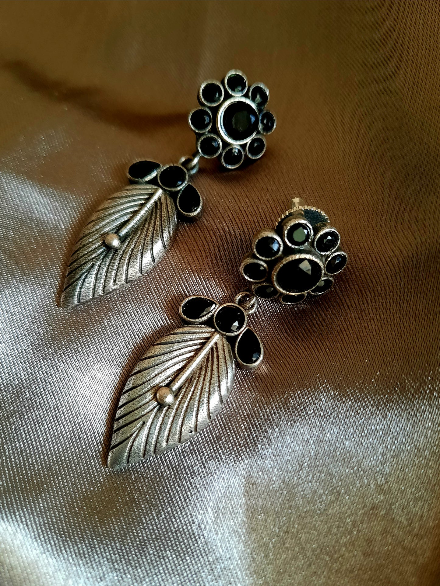 Gianna Black Earrings