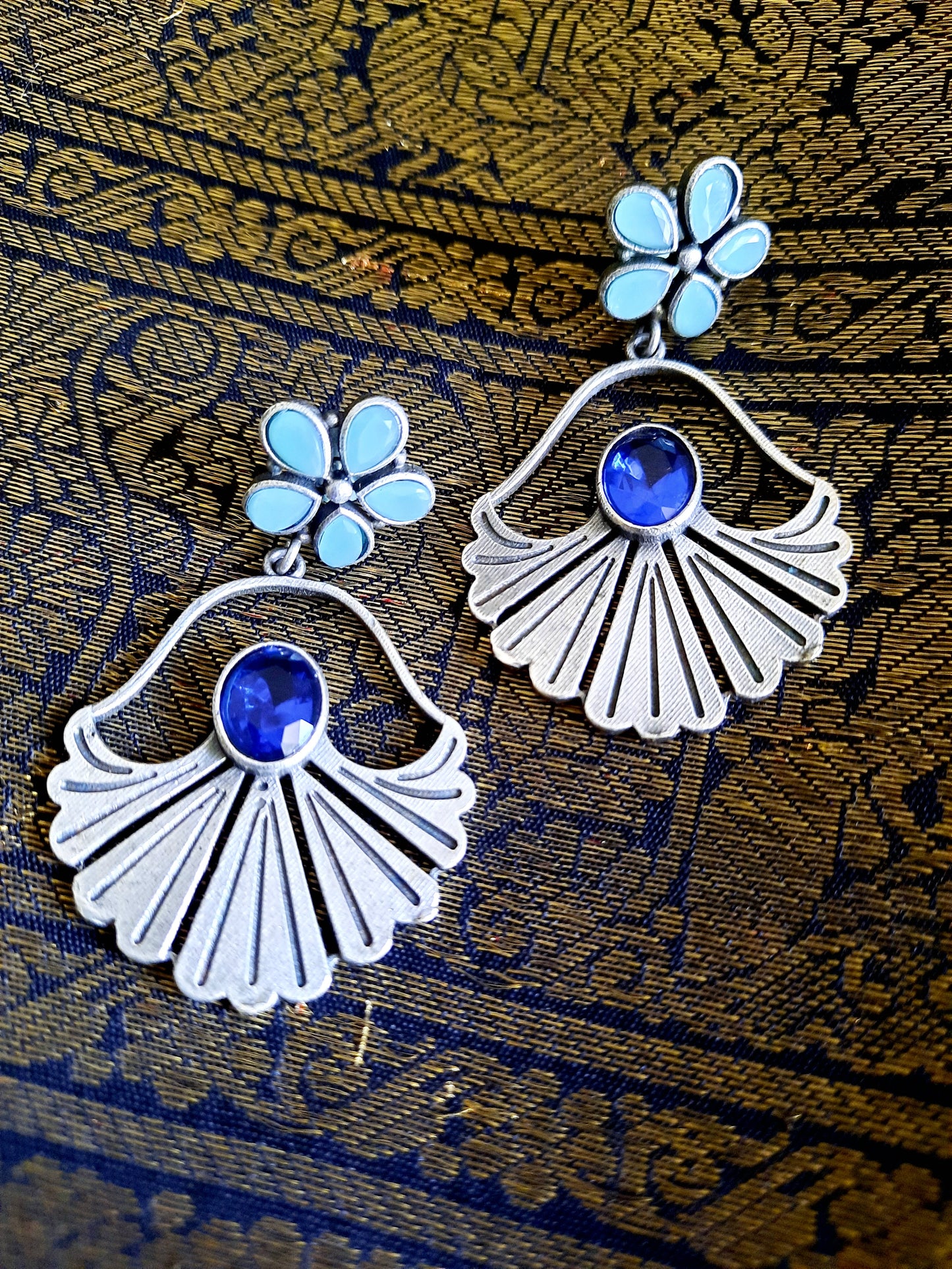 Fiona Blue Earrings