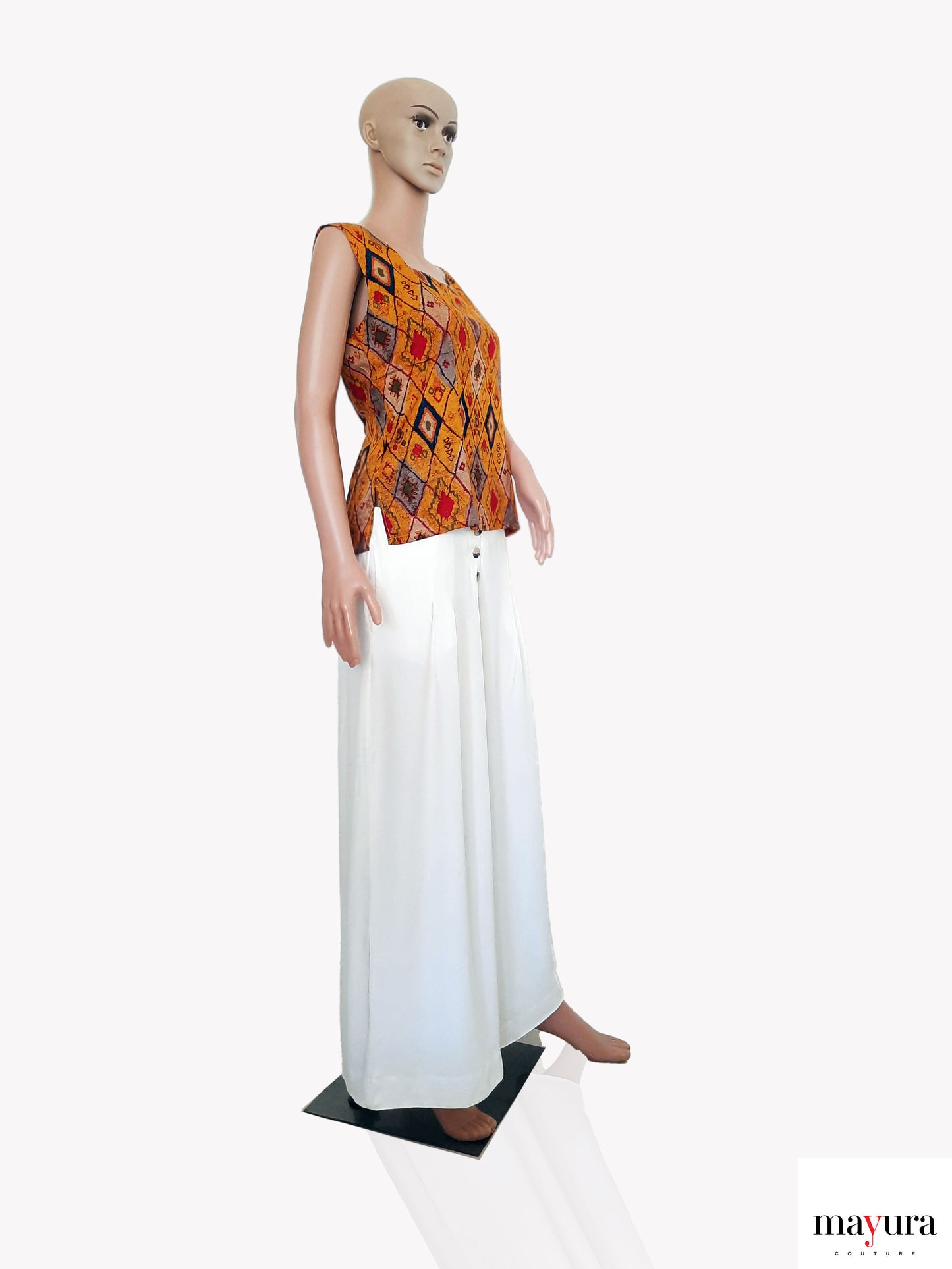 Colorful Ikat Viscose Top