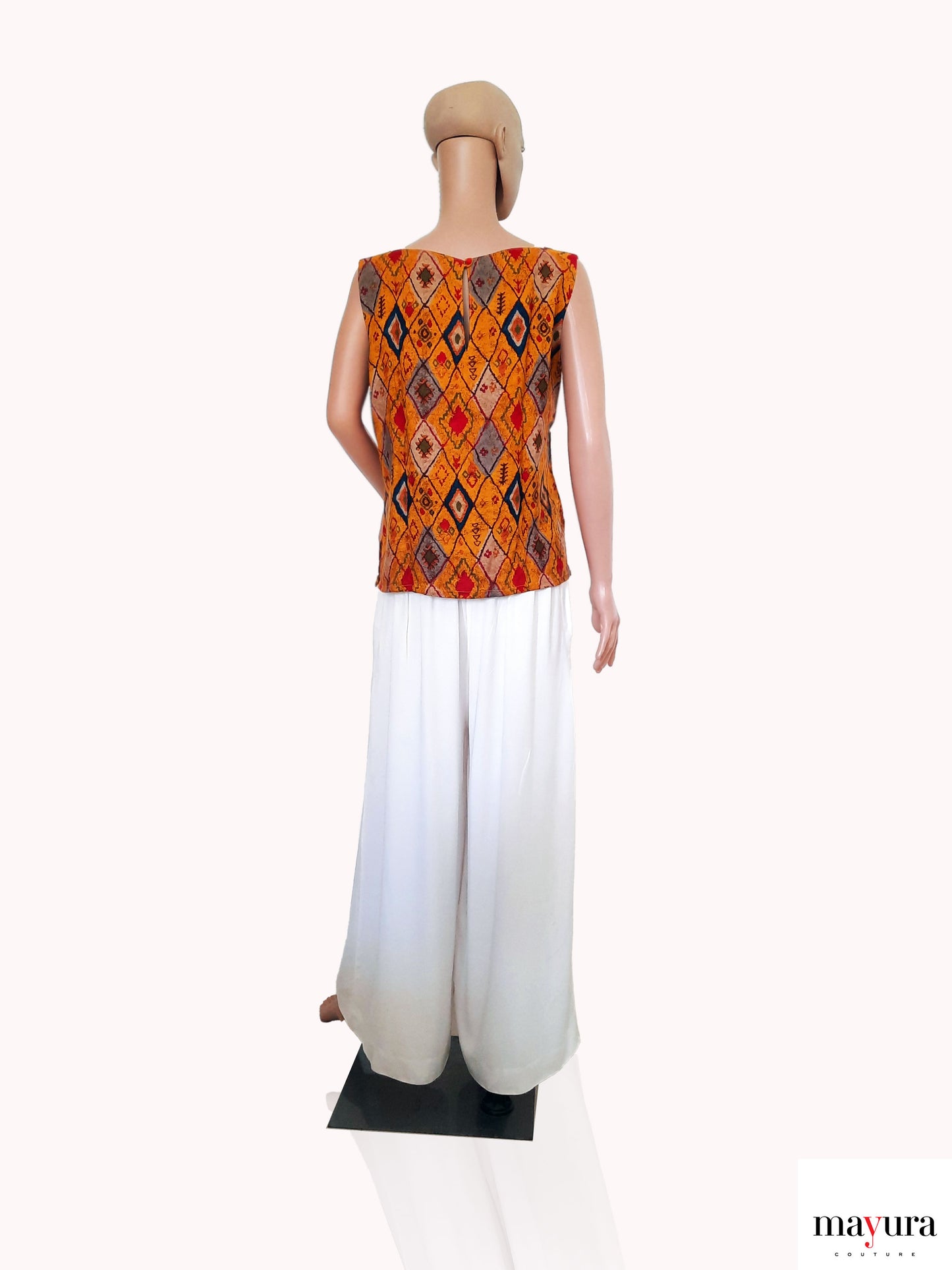 Colorful Ikat Viscose Top