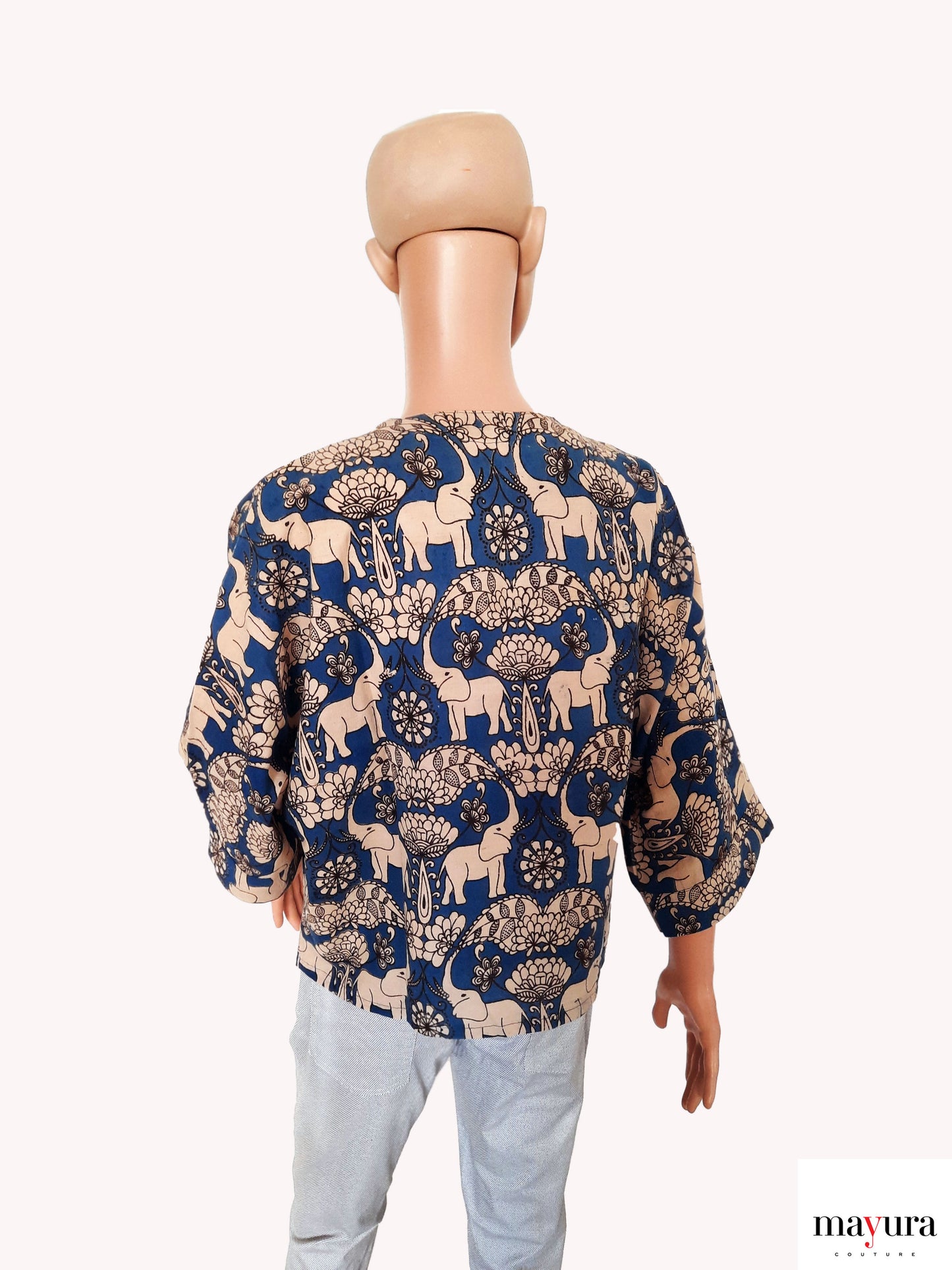 Elephant Motif Baggi Sleeve Top
