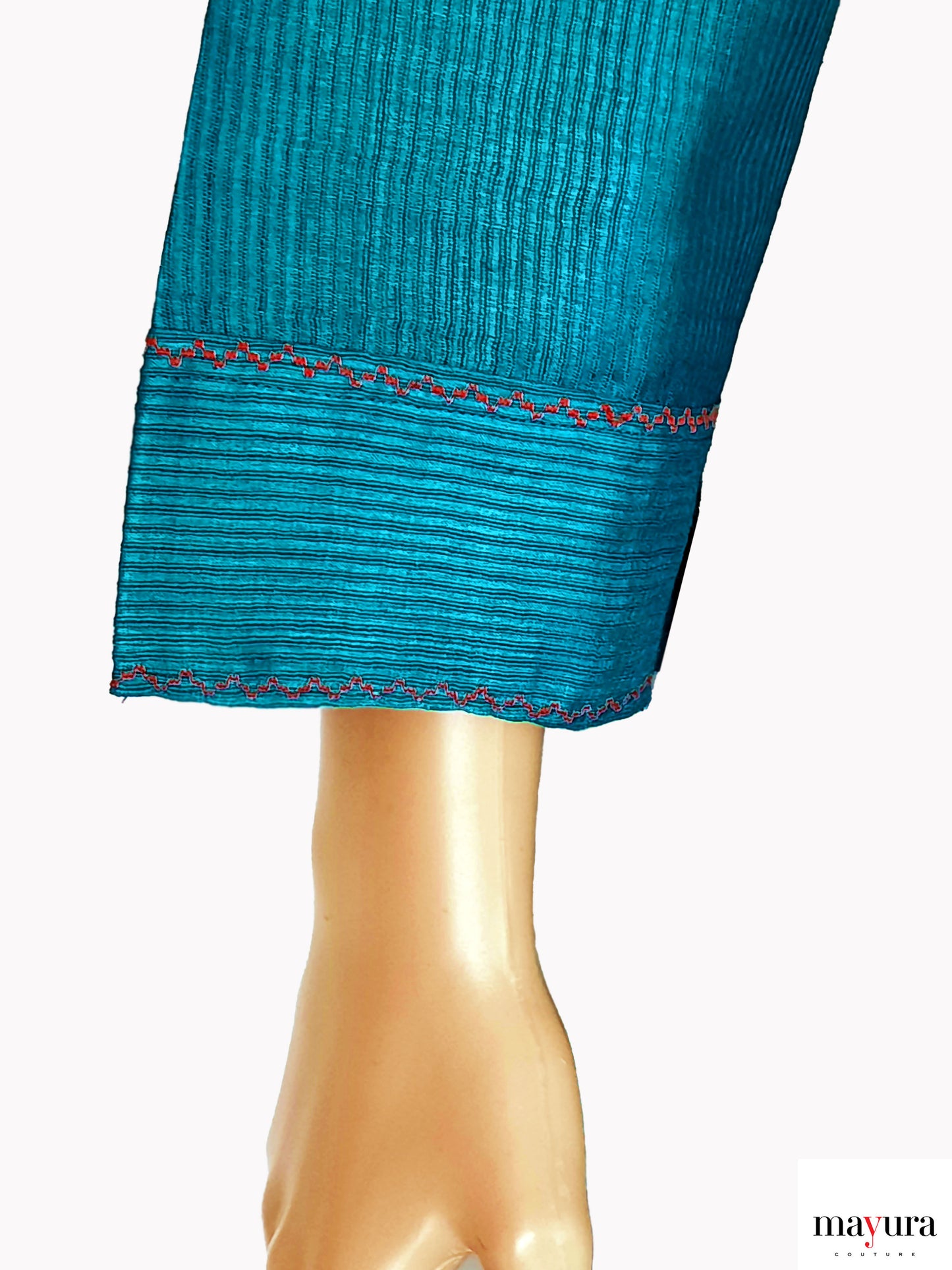 Emerald Elegance Handloom Silk Kurti