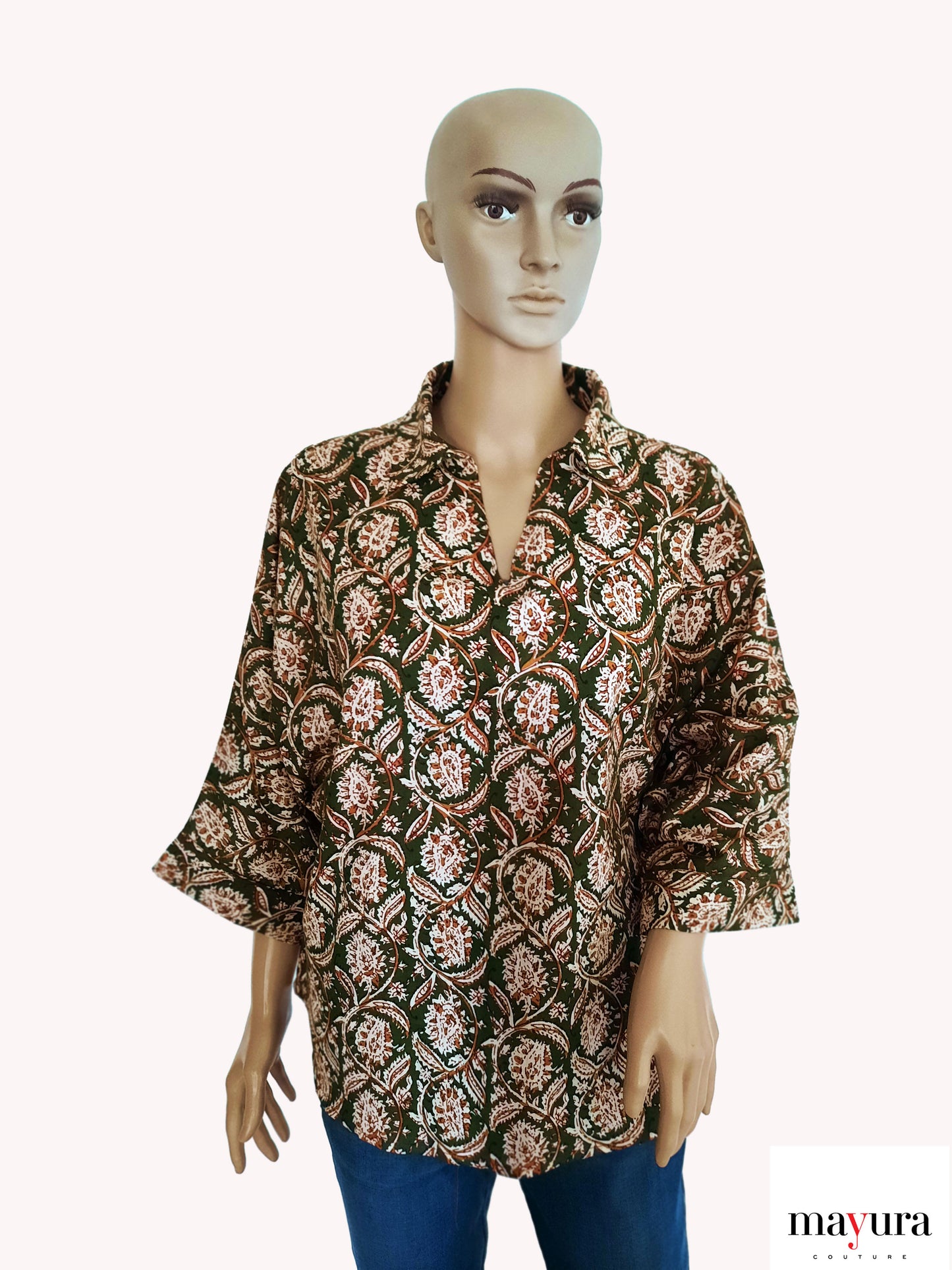 Chitrika – Artistic Kalamkari Top in Pure Cotton Weave
