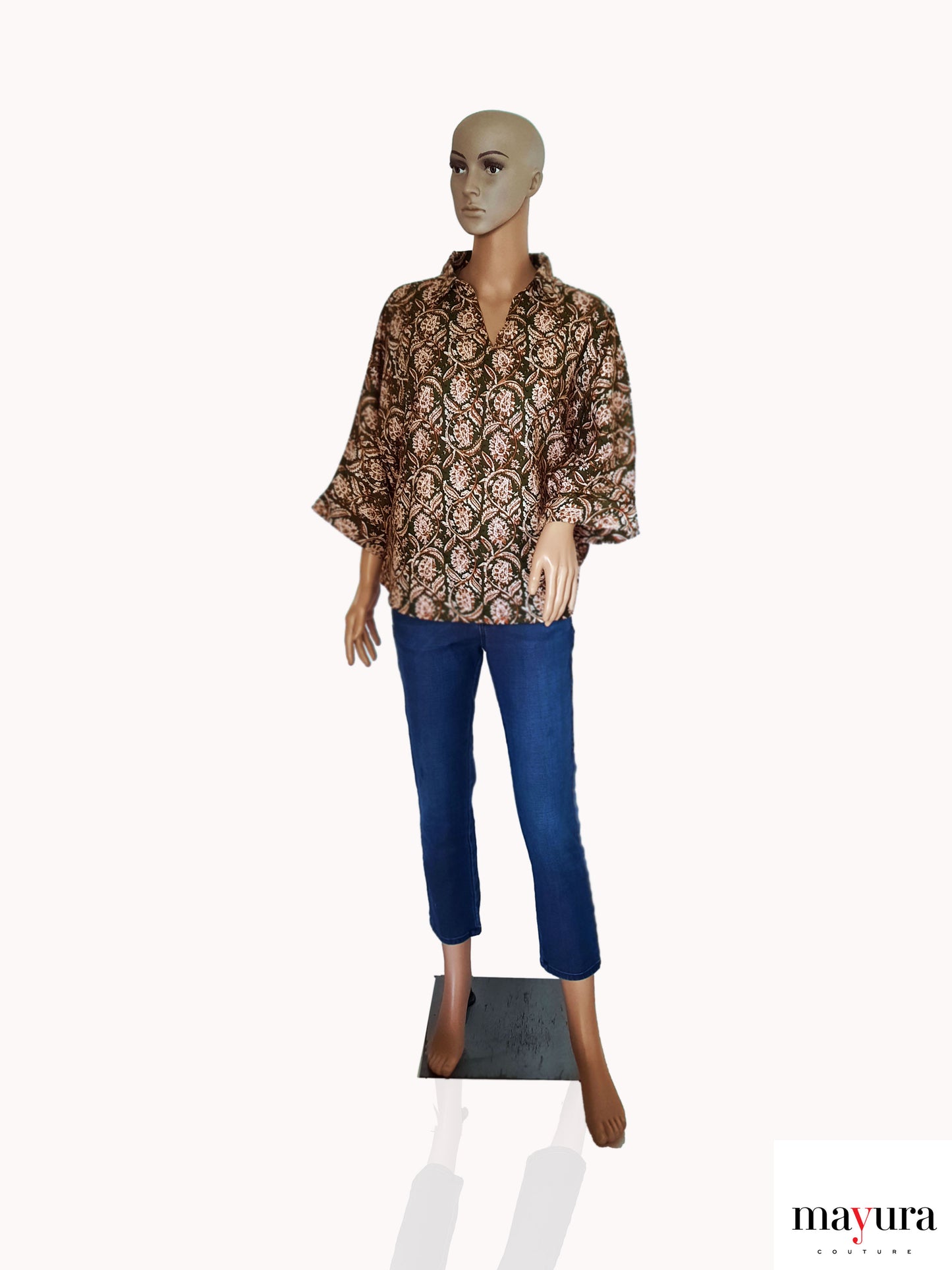 Chitrika – Artistic Kalamkari Top in Pure Cotton Weave