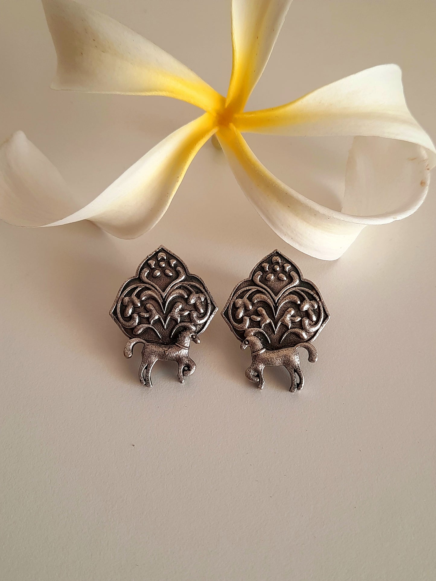 Helena Oxidized Earrings