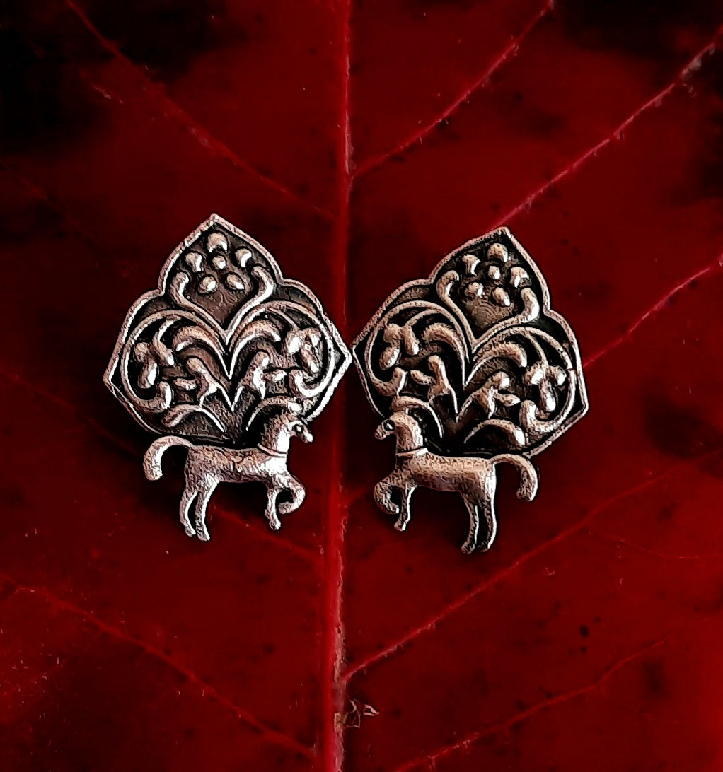 Helena Oxidized Earrings