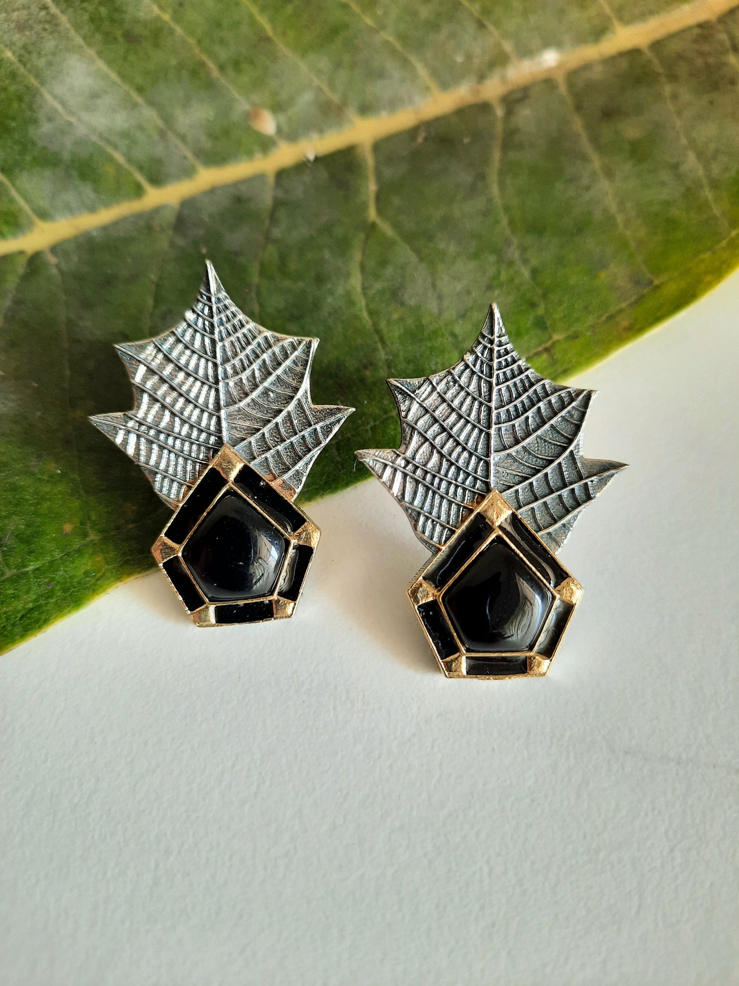 Maya Black Earrings