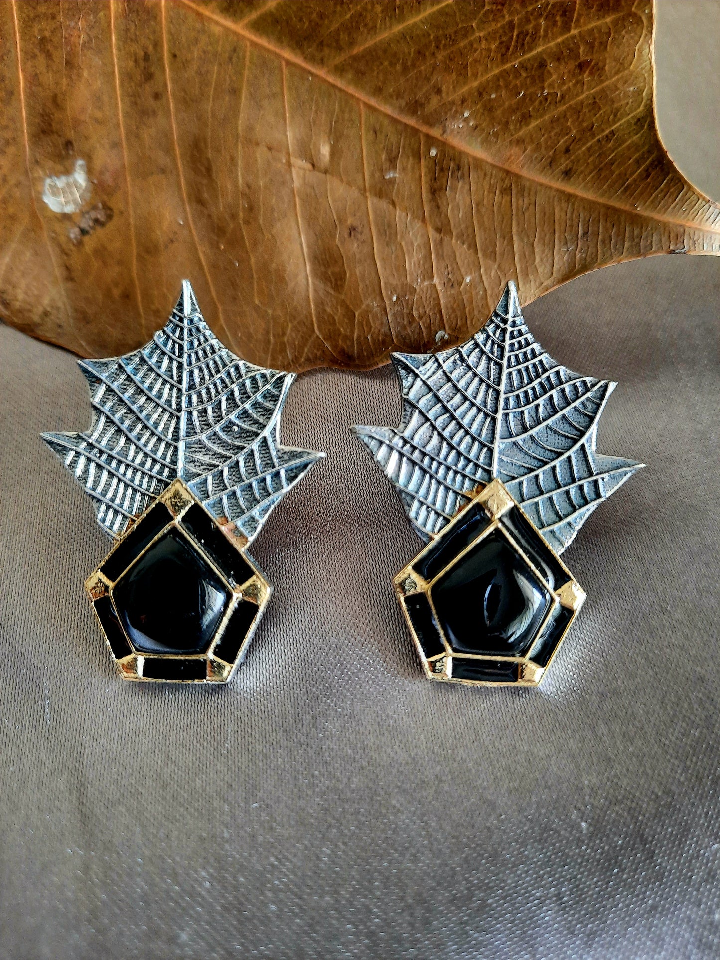 Maya Black Earrings