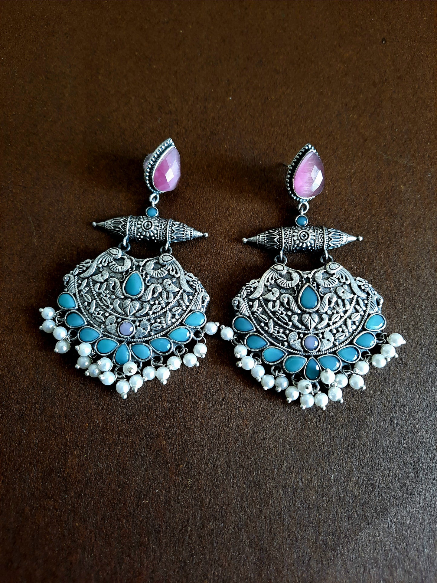 Yaminii Pink Festive Earrings