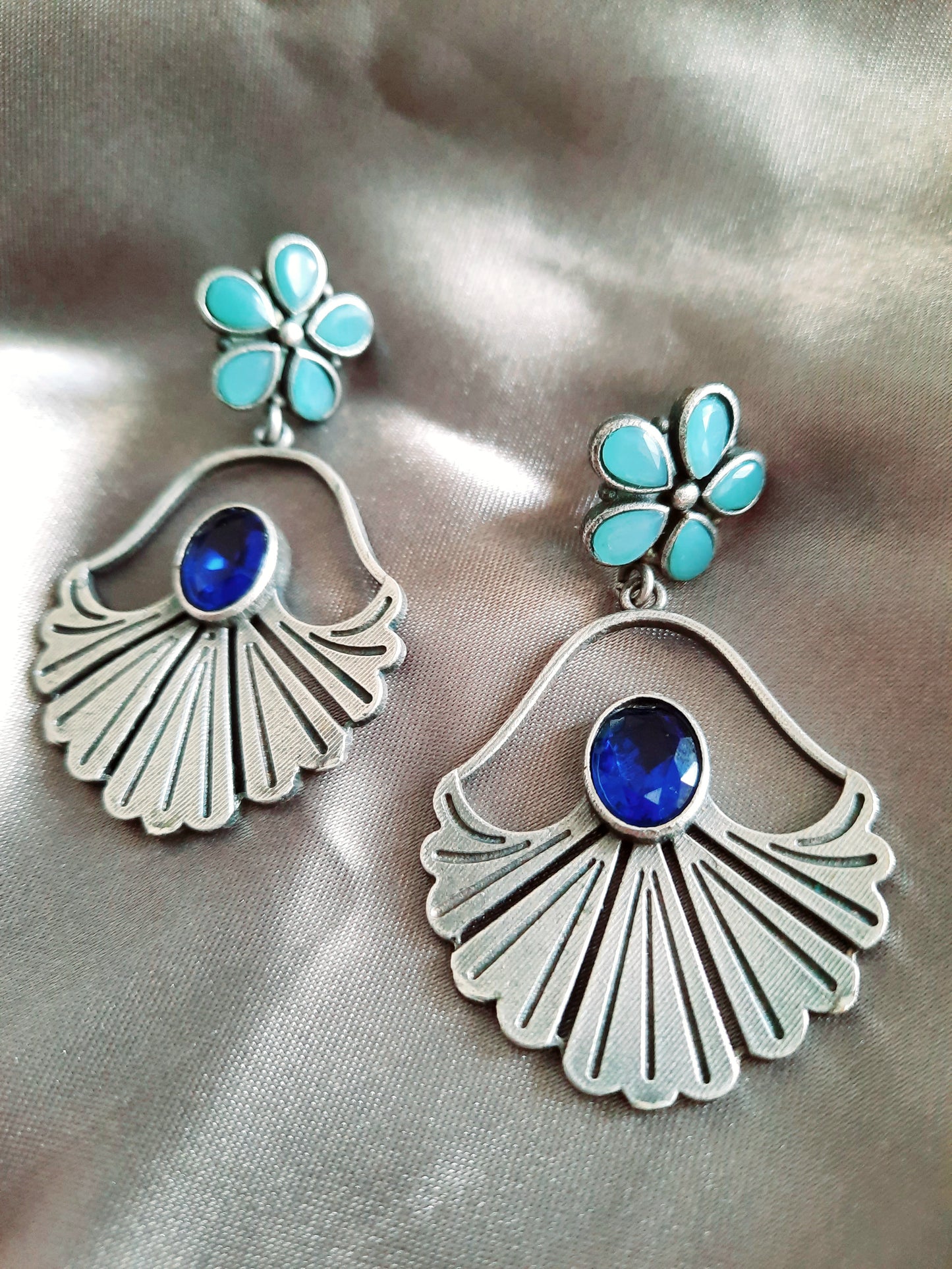 Fiona Green-n-Pink Earrings