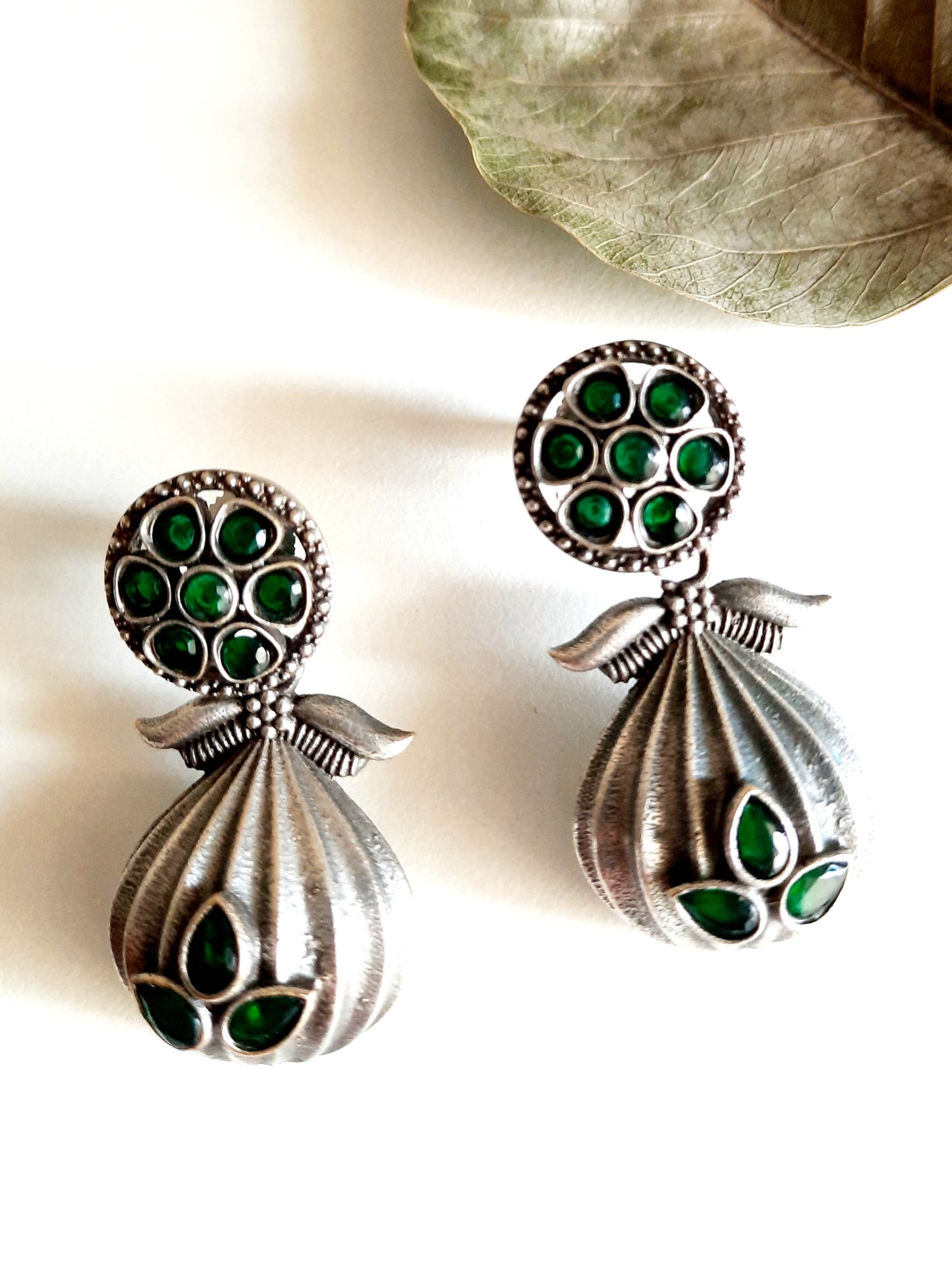 Clara Green Earrings