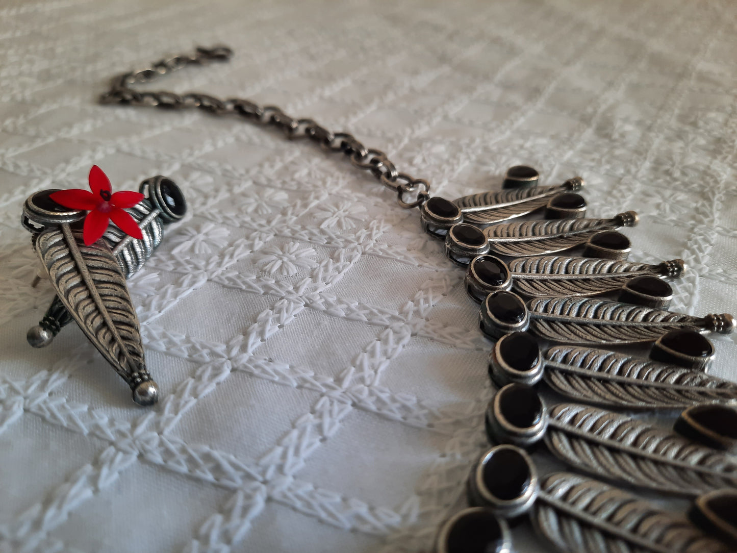 Simran Black Necklace Set