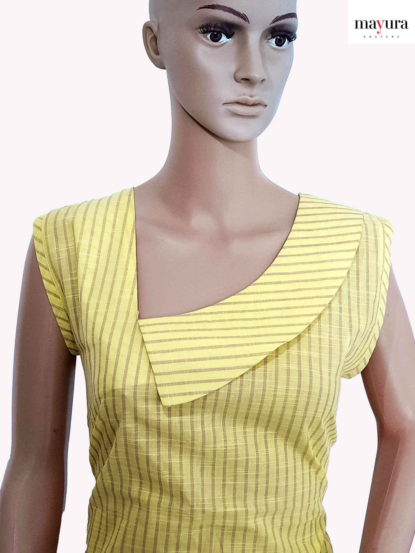 Lemon Stripes Handloom Cotton Top