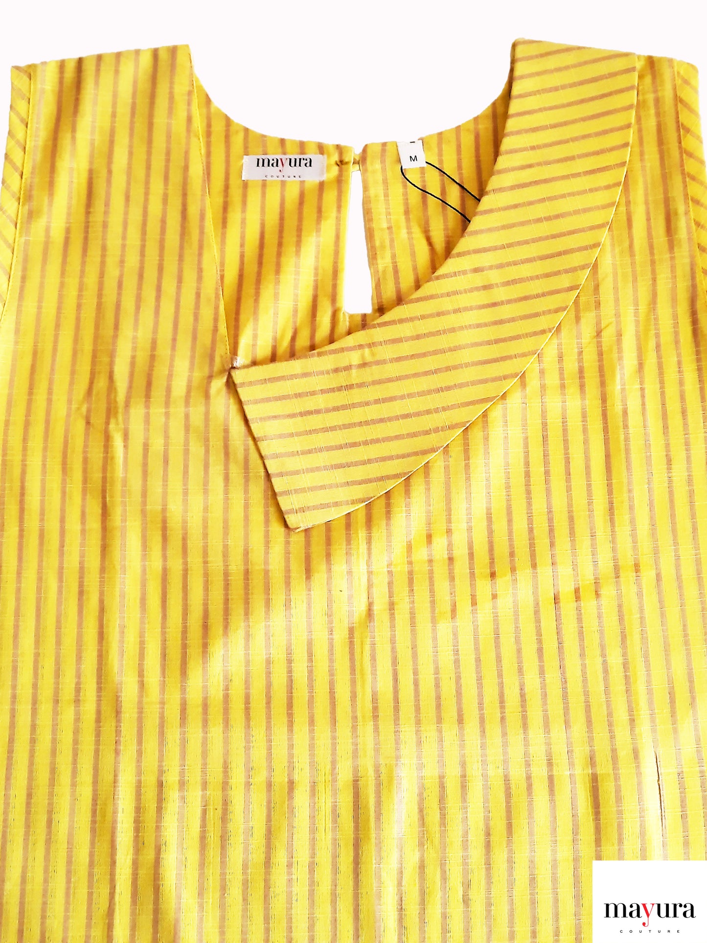 Lemon Stripes Handloom Cotton Top