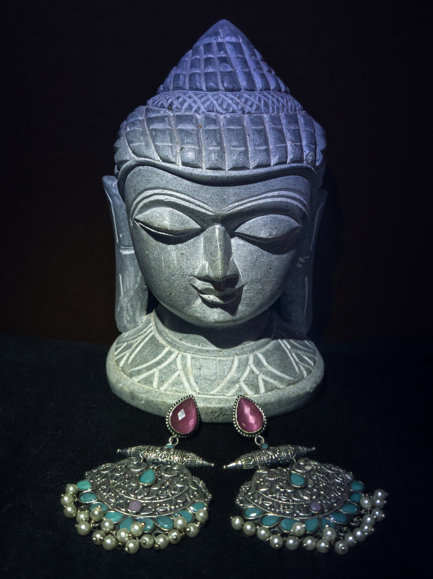 Yaminii Pink Festive Earrings